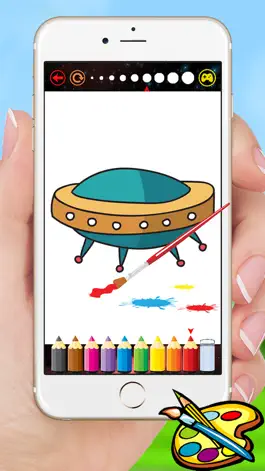 Game screenshot Rockets & Spaceships Coloring - Drawing for kids free games hack