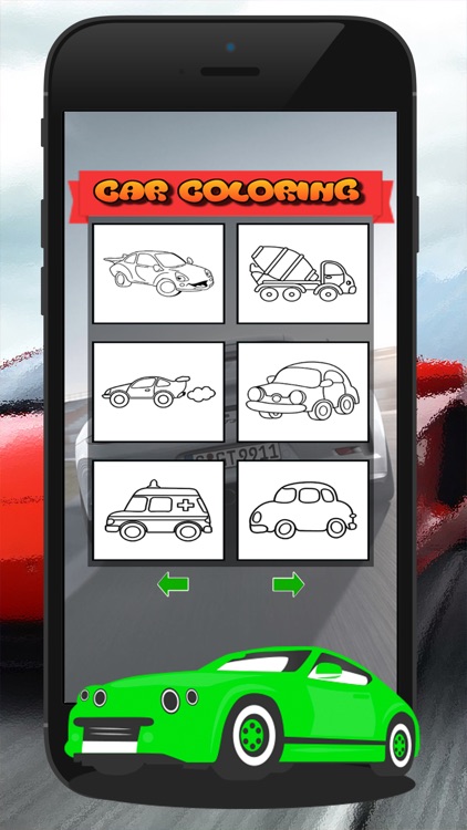 Kids Vehicle Coloring Book Drawing Painting Game