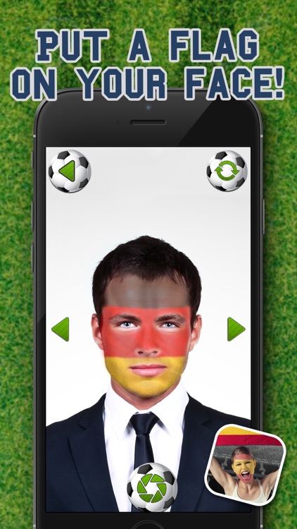 Football Fans Flag Face – Support Your Favorite National Team and Paint Faces