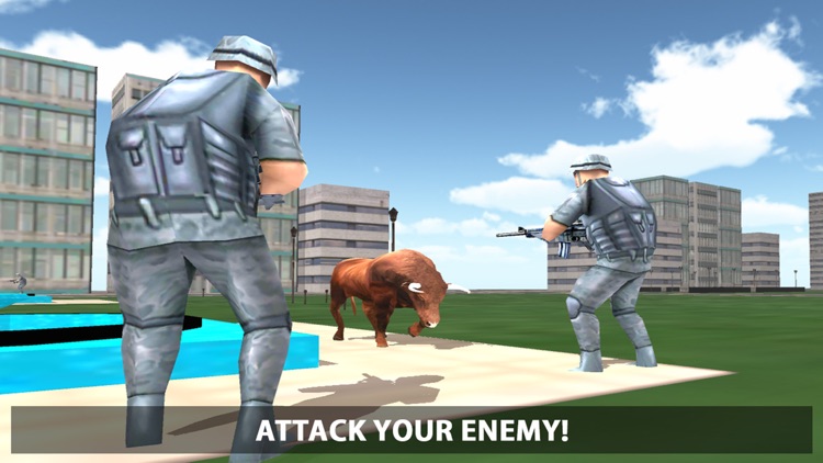 Crazy Angry Bull Attack 3D: Run Wild and Smash Cars screenshot-3