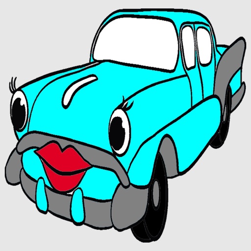 Kids Coloring Book - Cute Small Car Toyama iOS App