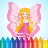 Fairy & Princess Coloring Book for Kids Preschool Toddler
