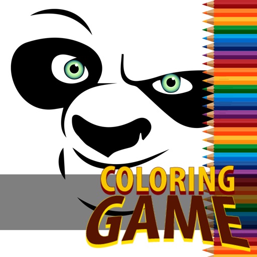 Finger Coloring Book For Kids Kung Fu Poo Special Edition iOS App
