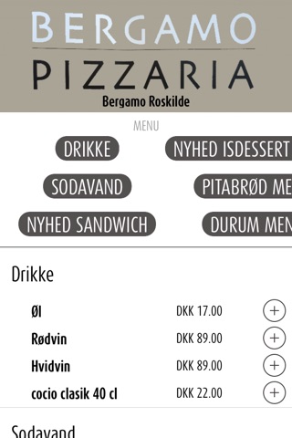 Bergamo Pizza Roskilde screenshot 2