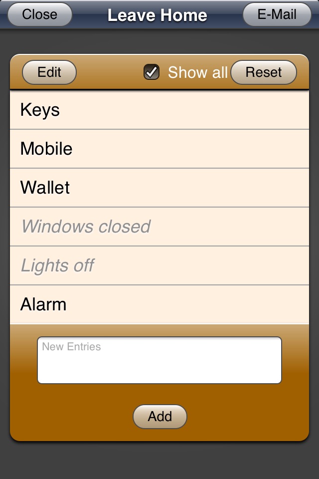 Checklists App screenshot 2