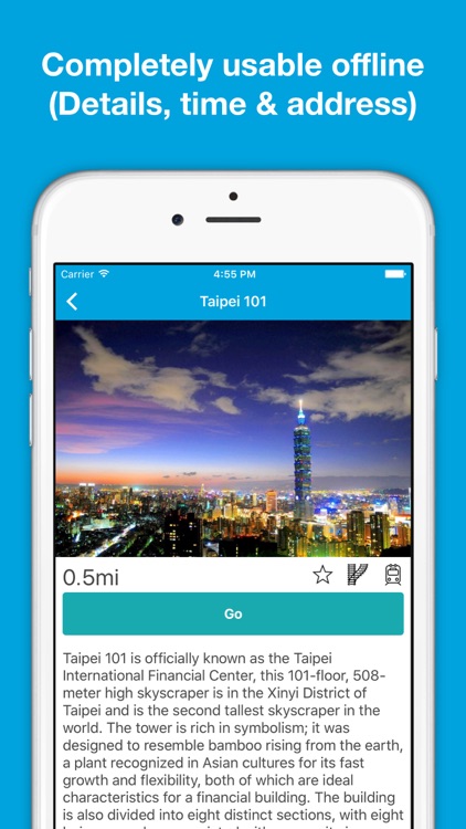 Taipei&Taiwan guide, Pilot - Completely supported offline use, Insanely simple