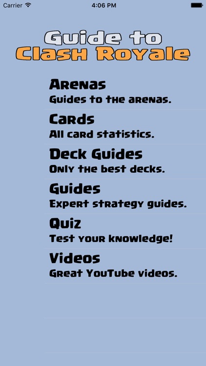 Guide for Clash Royale - Tips, strategy and deck building