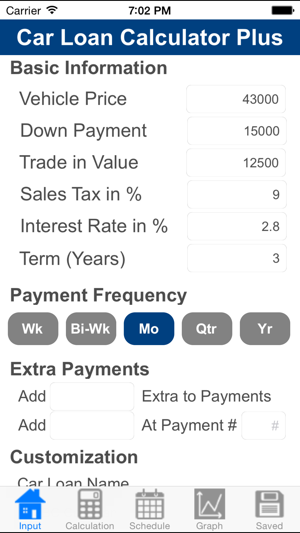 car loan calculator plus on the app store auto loan payment calculator with extra payments