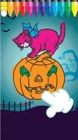 Game screenshot Halloween coloring and ABCs - 123s  activities kids games mod apk