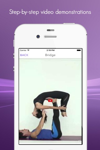 Acroyoga Guide - A visual guide with videos for acroyoga and yoga lovers. screenshot 2