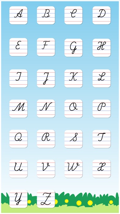 Cursive Writing Capital letters Free : Kids learn to write uppercase ...