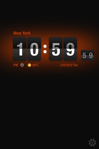 Flip Clock HD Free for iPhone screenshot 3