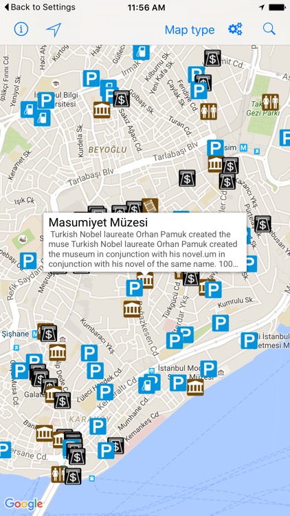 Leisuremap Turkey, Camping, Golf, Swimming, Car parks, and more