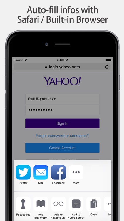 Private Password Manager Vault - Fingerprint Lock Passcode.s & Protect Account Login Contact.s Secure Wallet Apps screenshot-4