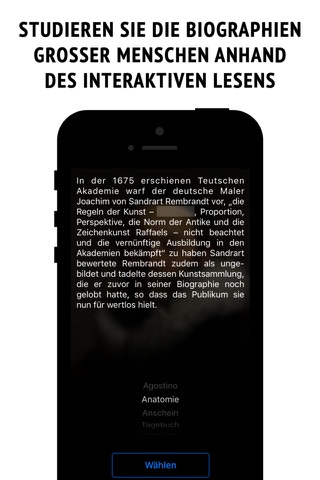 Rembrandt - interactive biography screenshot 2