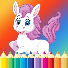 Activities of Pony Princess Coloring Book for Kids - Drawing free games