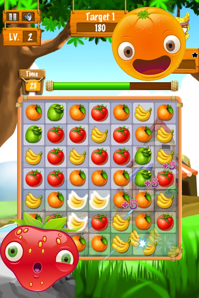 Fruit Burst Crush - Juice Fruit Pop Match 3 screenshot 3