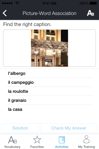 Rosetta Stone Italian Vocabulary screenshot 2