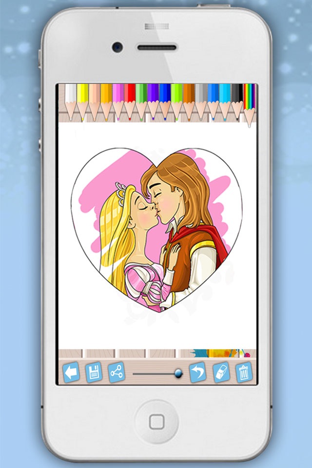 Princesses coloring book - Coloring pages fairy tale princesses for girls screenshot 4