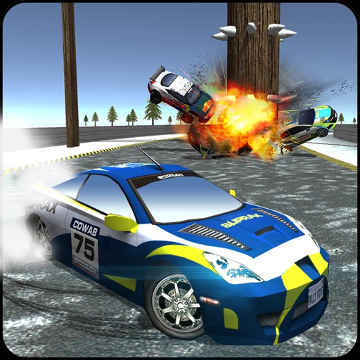 Extreme Car Derby Racer Snow Rally 2016 Icon