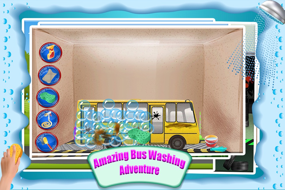 School Bus Wash Salon – Rusty & messy vehicle washing & cleaning game screenshot 3