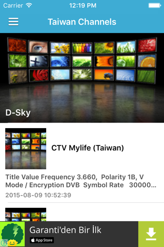 Taiwan TV Channels Sat Info screenshot 2