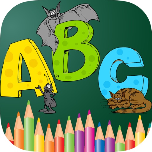 ABC Animals Coloring Book Painting Games for Toddler Preschool and Kids iOS App