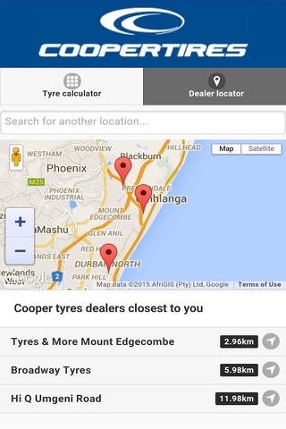 Cooper Tyres South Africa screenshot 3