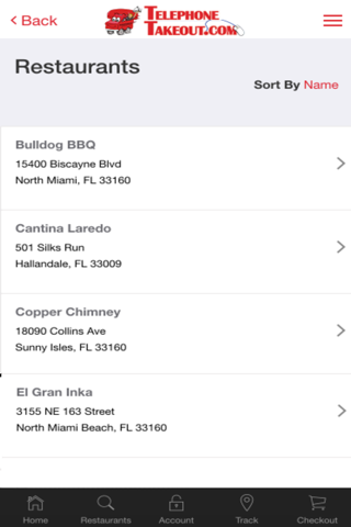 Telephone Takeout Restaurant Delivery Service screenshot 2