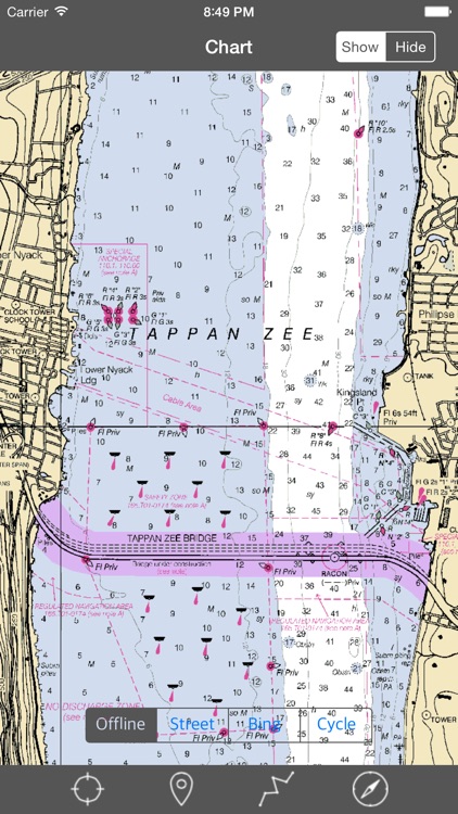 Hudson River (New York) - Raster Nautical Charts screenshot-3