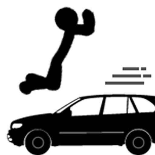 Jump Over Car Icon