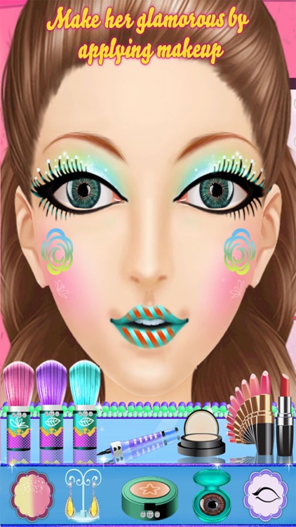 Fashion Celebrity Makeup Beauty Salon Games for Girls screenshot-3