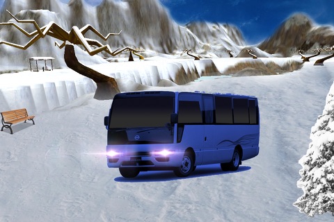 Offroad Snow Hill Bus Drive 3D -  Enjoy Tourist Driving Adventure 2016 screenshot 2