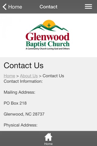 Glenwood Baptist Church screenshot 2