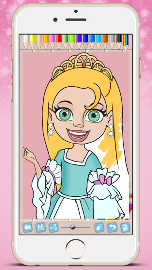 Royal Princess Coloring Book Paint fairy tale princesses - P(圖4)-速報App