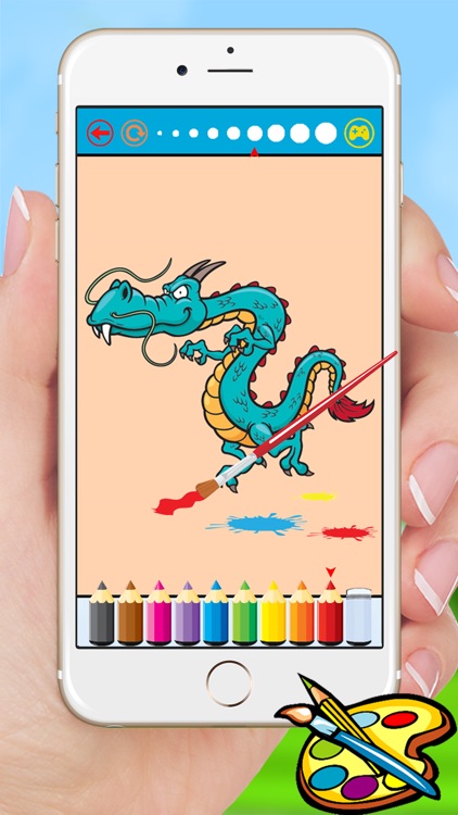 Dragon Dinosaur Coloring Book - Drawing for kids free games