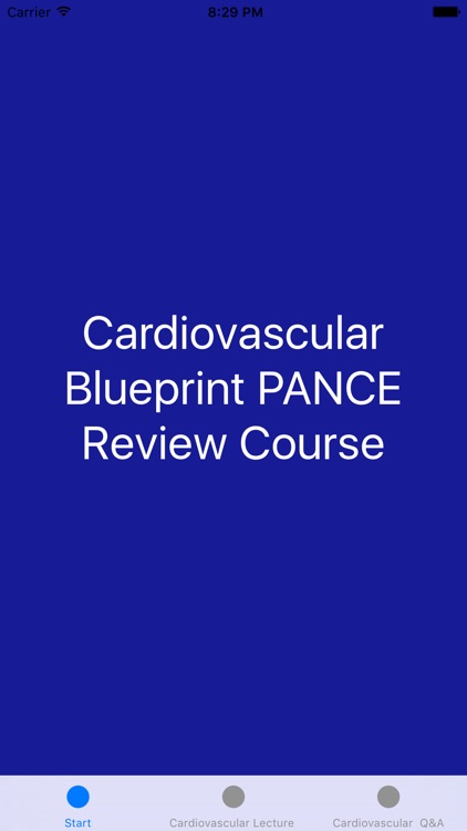 Cardiovascular Blueprint PANCE PANRE Review Couse