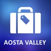 Aosta Valley, Italy Detailed Offline Map