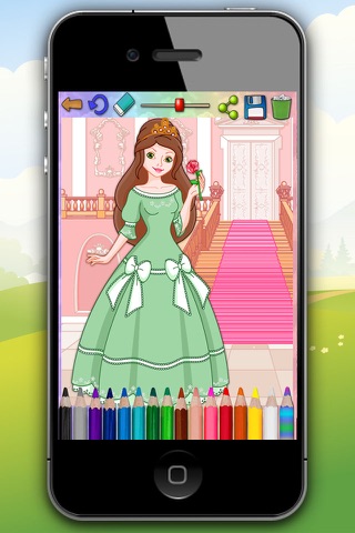 Paint magic princesses - coloring the princess kingdom screenshot 3