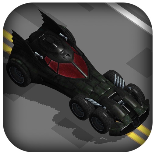 3D Zig-Zag Bat Mobile - Dark Hero Car Knight with Super-Hero Man Racer icon