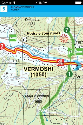 Вермош, Тамара, Разем, Тет. Туристическая карта. screenshot 4