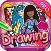 Drawing Desk Draw and Paint Coloring Books Pro - "Bratz edition"