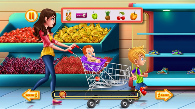Shopping Game Kids Supermarket  help mom with the shopping list and to pay the cashier ! FREE