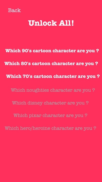 Cartoon Personality Quiz 2016