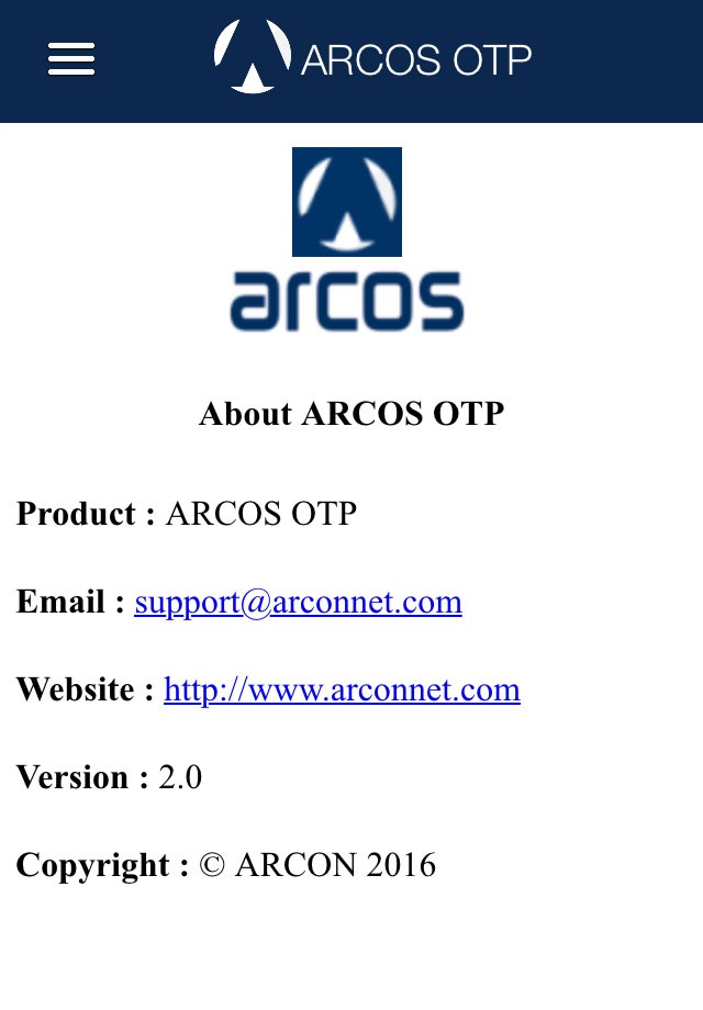 ARCOS OTP 2.0 screenshot 2