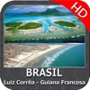 Boating Luiz Corrêa - Brazil to French Guiana - HD offline nautical charts for cruising fishing sailing and diving
