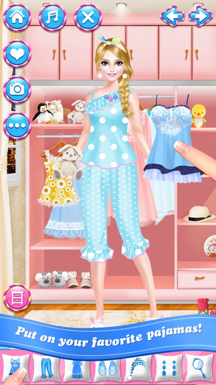 Slumber PJ Salon - Sleepover Party with Girls Spa, Makeup & Makeover Game