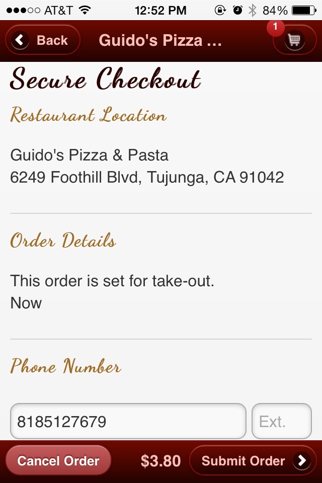 Guidos Pizza & Pasta screenshot 4