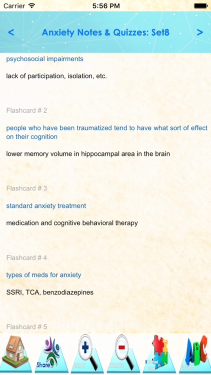Anxiety Types, Symptomes & Medication: 2000 notes & quiz