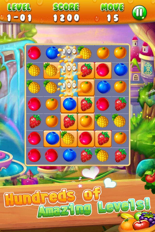 Fruit World: Game Pop Match3 screenshot 2